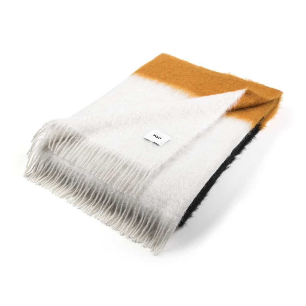 Mustard discount mohair throw