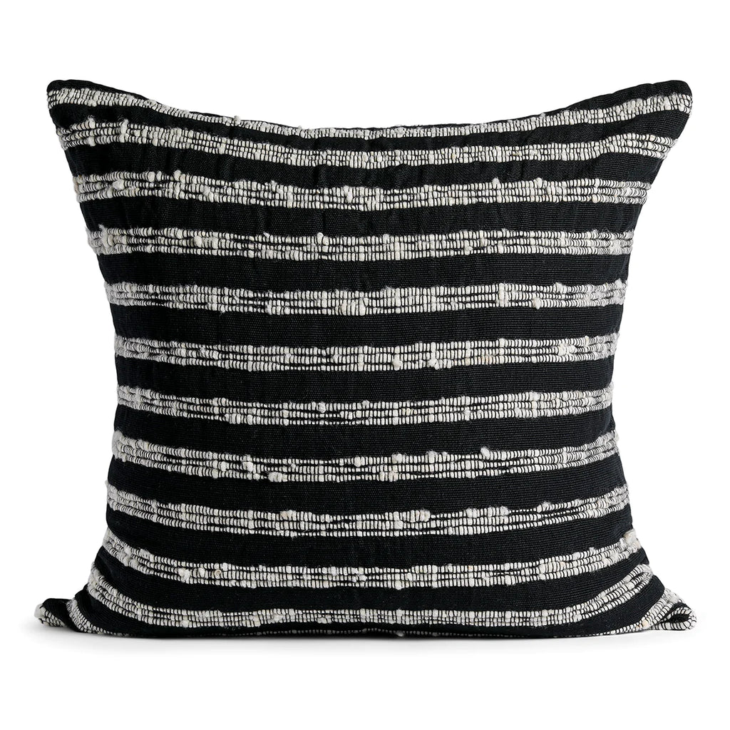 Black with Ivory Caratego Pillow