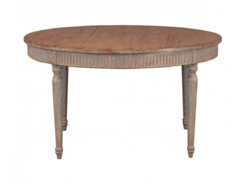 Round Pinewood Dining Table