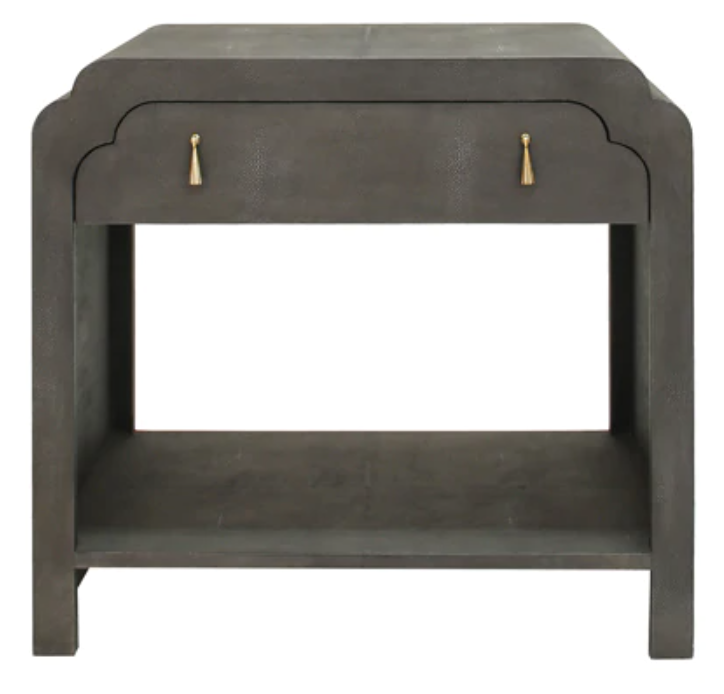 Scalloped Bedside Table