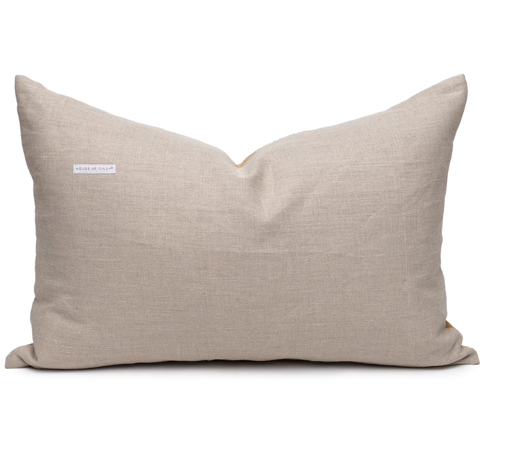 Small Gold Lumbar Pillow Dyphor New York