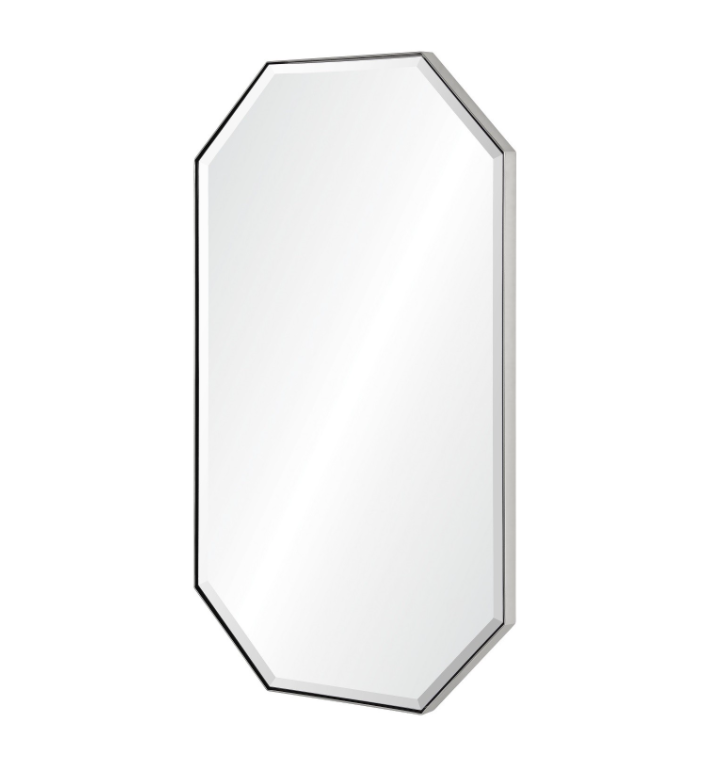 Geo Mirror- Silver