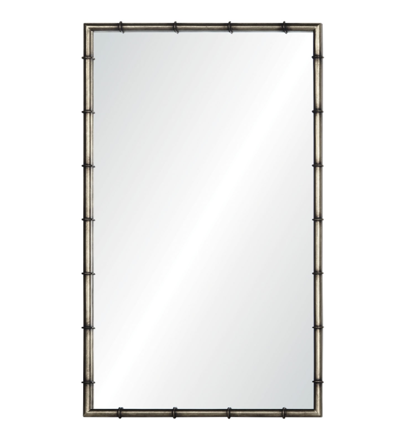 Clay Mirror- Silver