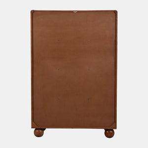 60" Acacia Wood Armoire