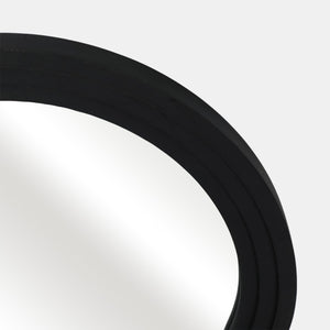 Black Layered Curvy Leaner Mirror