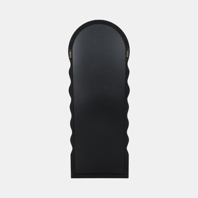 Black Layered Curvy Leaner Mirror