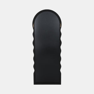 Black Layered Curvy Leaner Mirror
