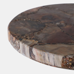 Petrified Wood Top Drink Table