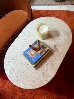 Large Travertine Coffee Table