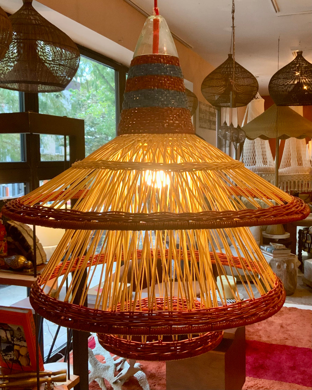 Rattan Chandelier