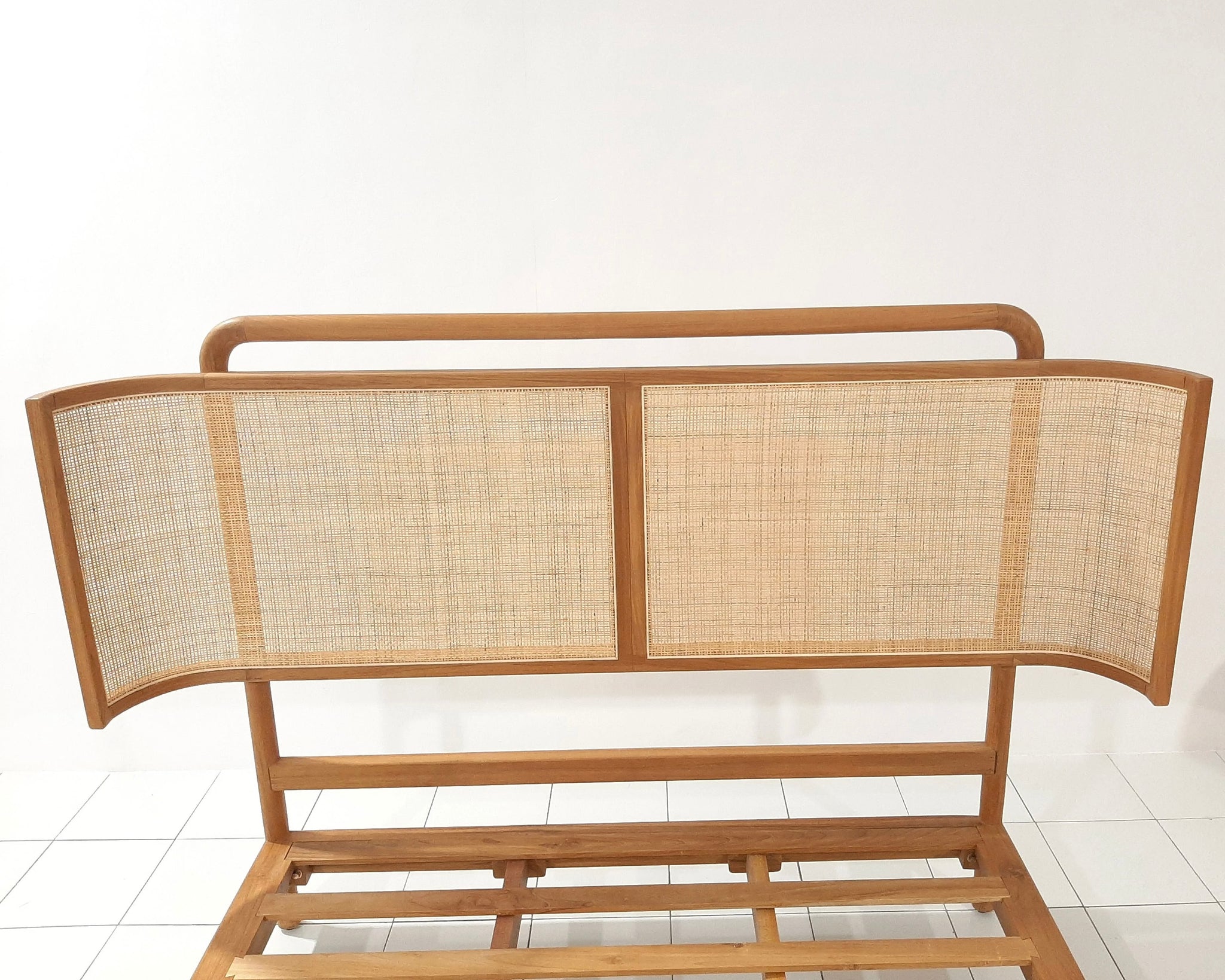 Natural Cane Queen Bed Frame