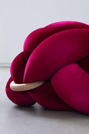 Large Velvet Knot Pouf- 13 Color Variants