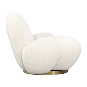 Kass Swivel Chair Ivory