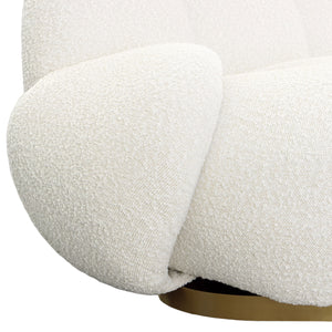 Kass Swivel Chair Ivory