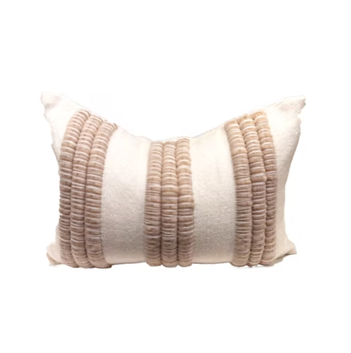 Wooly Channel Lumbar Pillow
