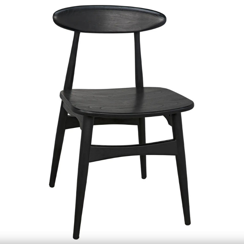 Sur Dining Chair Charcoal Black