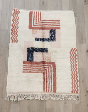 Moroccan Wool Rug 6'10 x 5'3 IN STORE