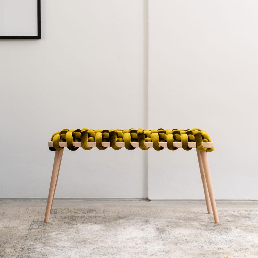 Large Woven Knot Bench- 9 Color Variants