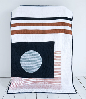 Midnight Block Print Quilt