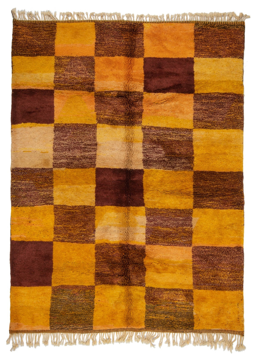 Orange Checker Rug – Dyphor New York