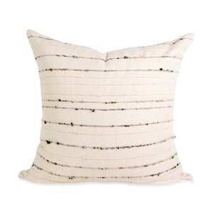 Ivory with Grey Stripes Carmen Pillow