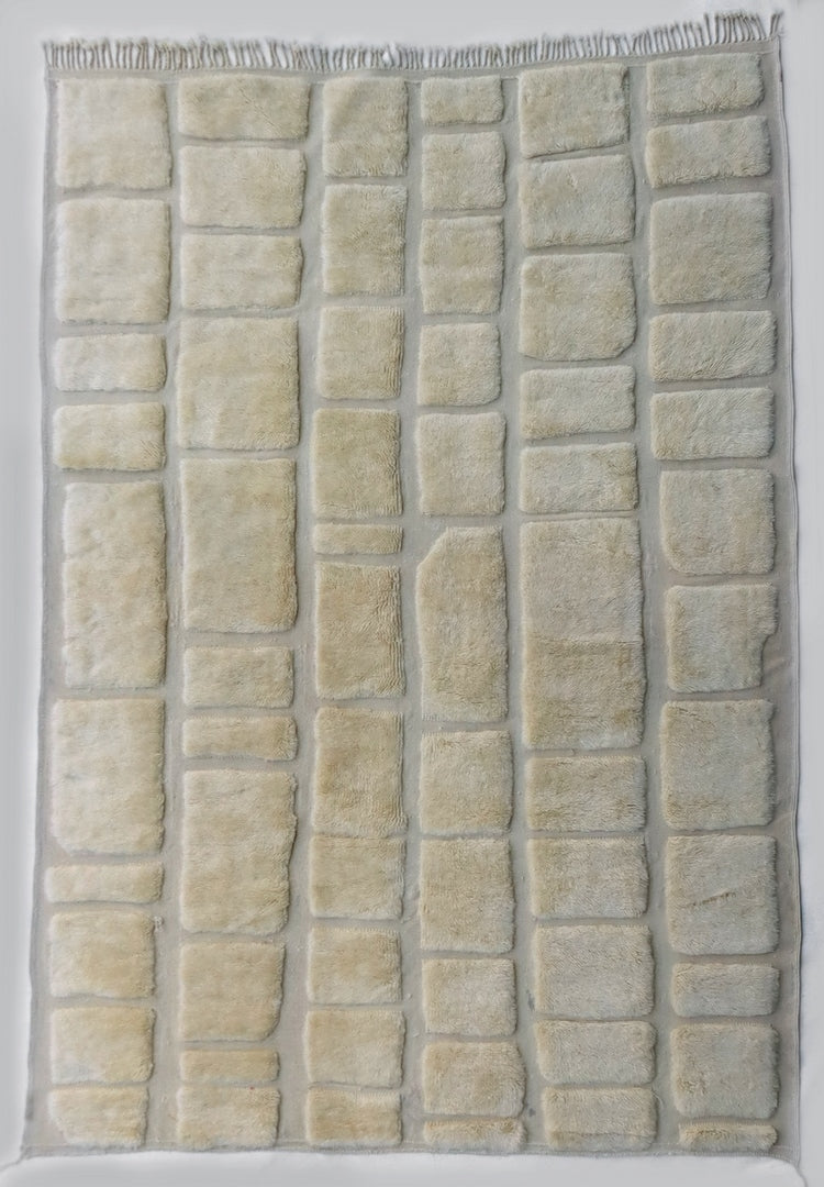 White Patches Moroccan Rug – Dyphor New York