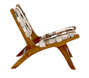 Kamara Armless Cowhide Chair