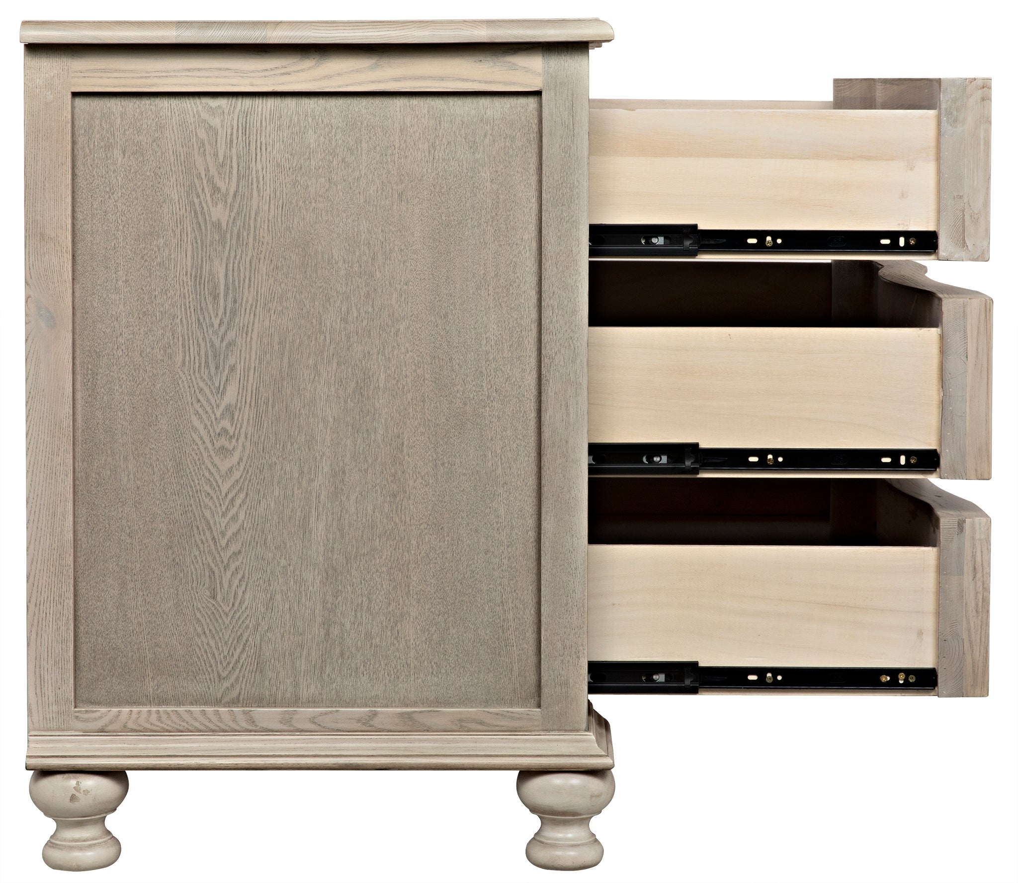 Curved Front 3 Drawer