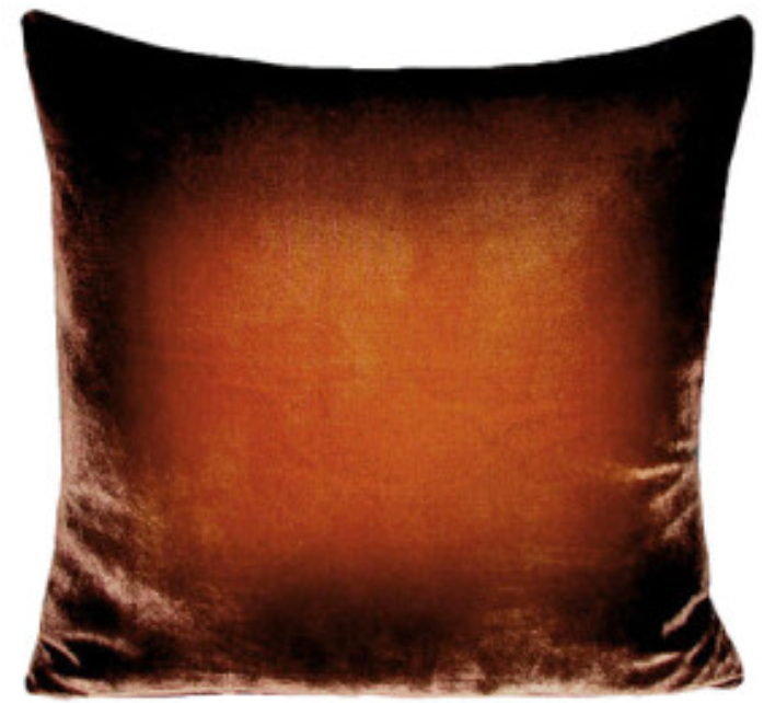 Golden Brown Velvet Pillow