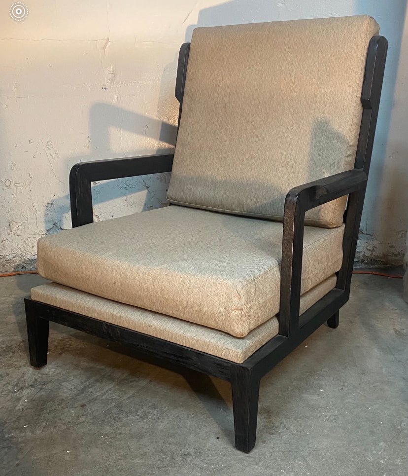 Occasional Teak Frame Chair (some fabric spots)