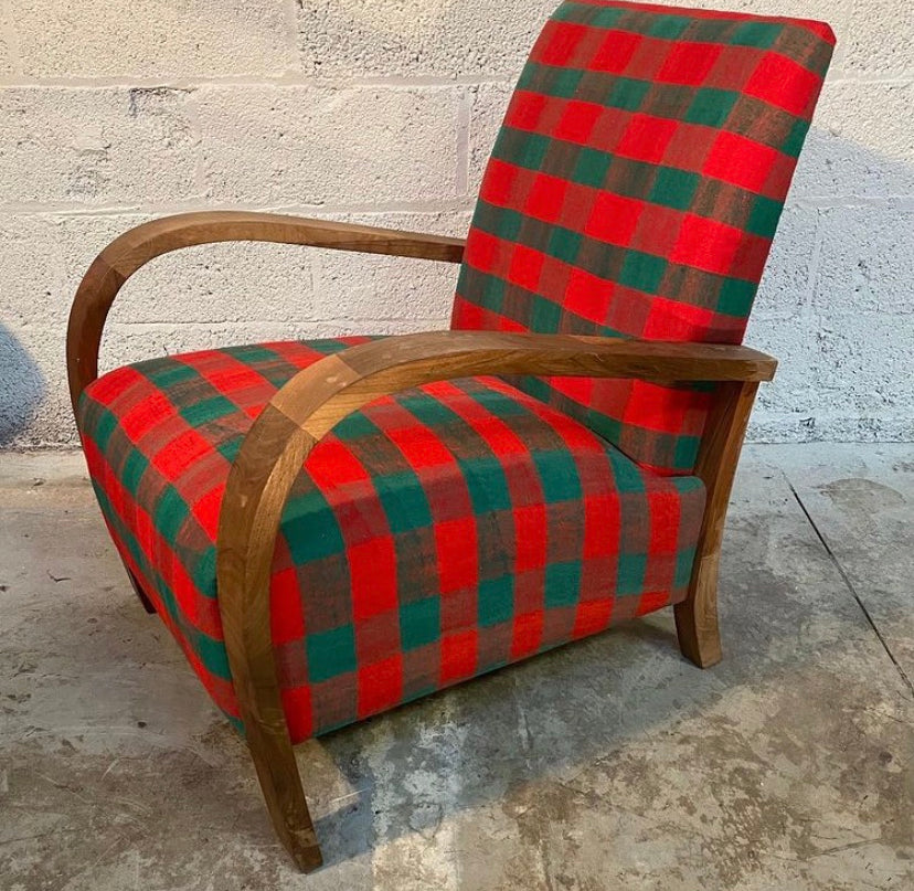 Large Moroccan Roll Arm Chair