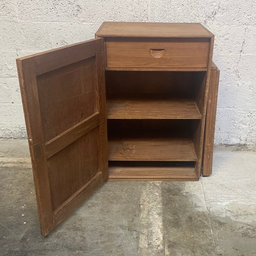 Teak Cabinet with Drop Down Table