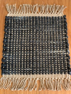 Black Woven Sisal Rug