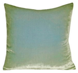 Light Sage Velvet Pillow