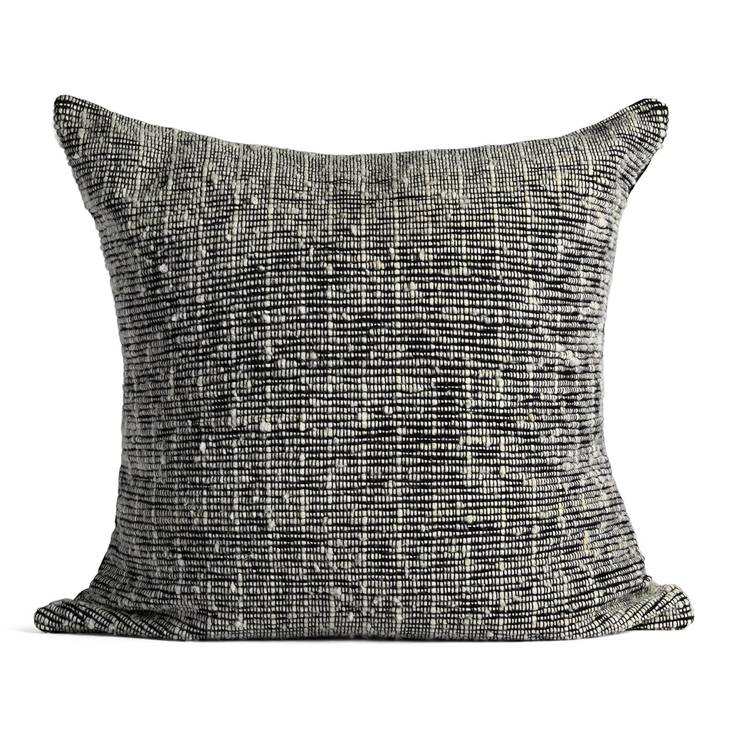 Black with Ivory Medellon Pillow
