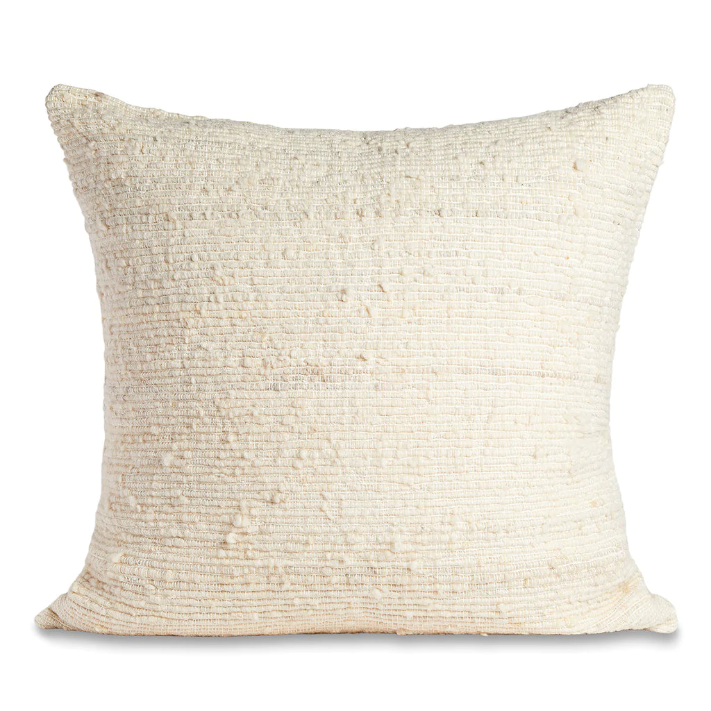 Ivory with Ivory Medellon Pillow