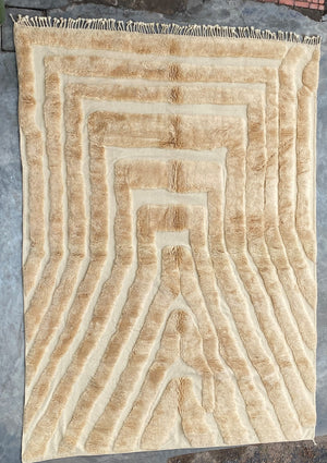 Oatmeal Linear Moroccan Rug