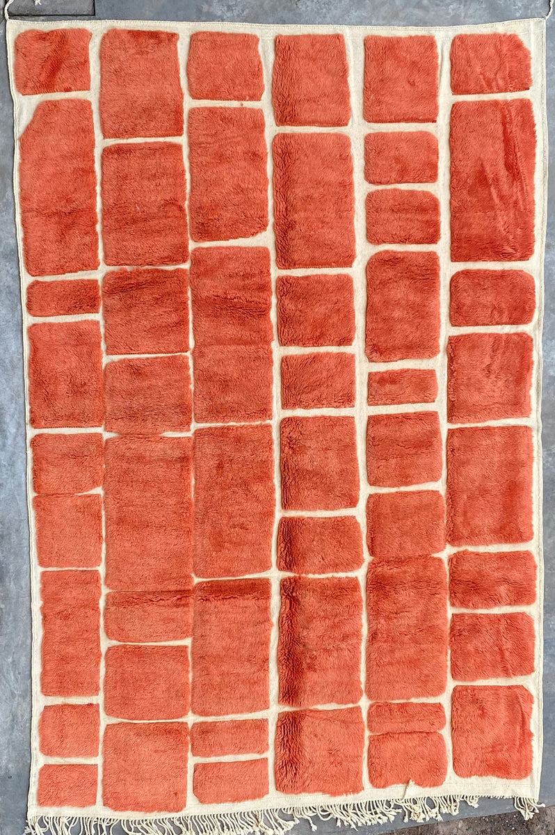 Copper Cobblestone Textured Moroccan Rug – Dyphor New York