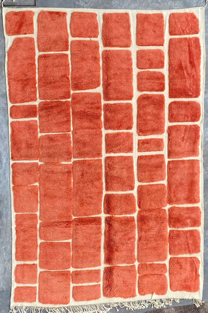 Copper Cobblestone Textured Moroccan Rug