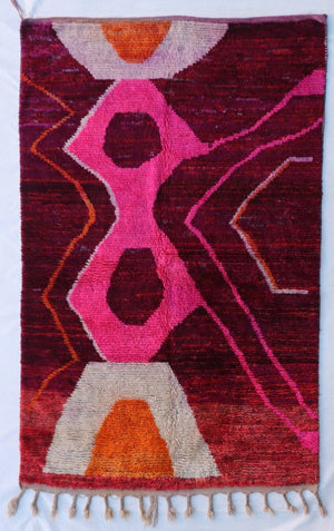 Colorful Abstract Berber Rug, (10' x 6')