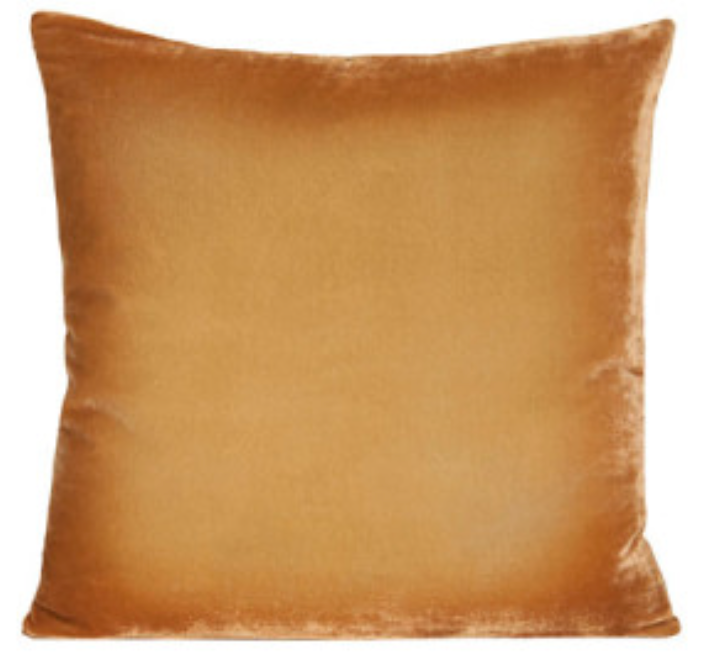 Golden Beige Velvet Pillow