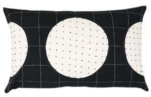 Charcoal Lunar Dot Pillow