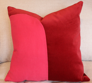 Fuchsia Linen Velvet Pillow