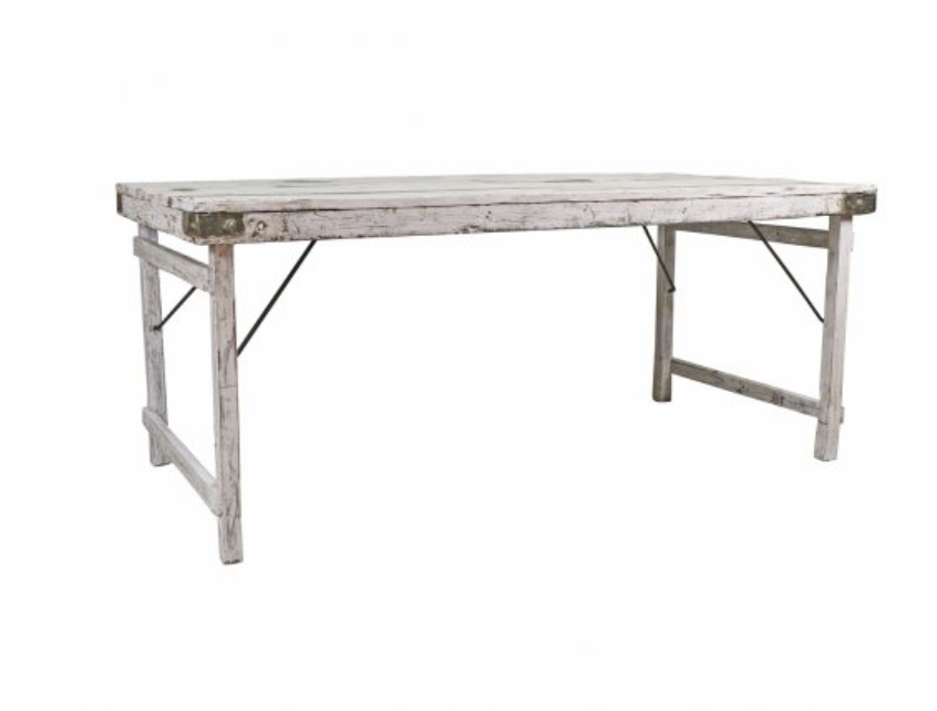 Antique White Folding Dining Table