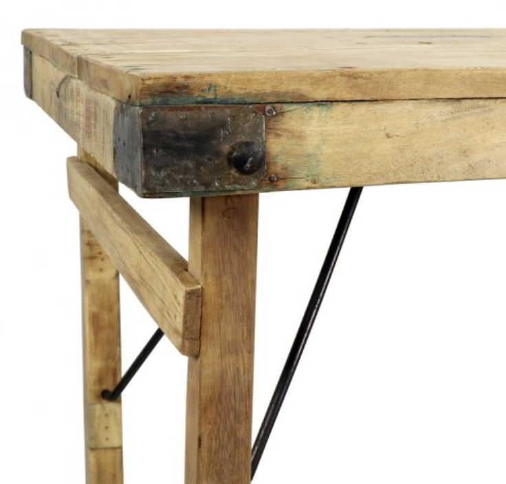Bleached Folding Dining Table