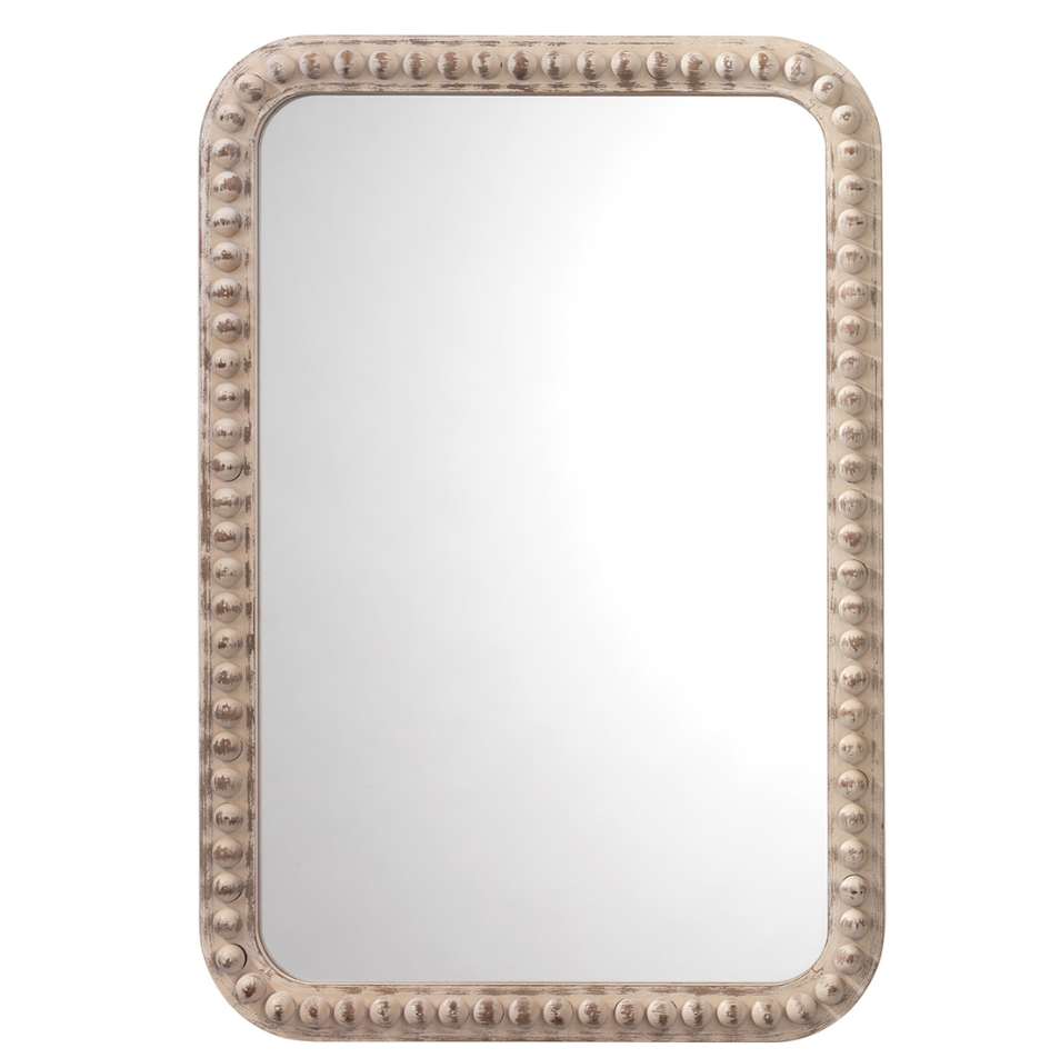 Audrey Beaded Rectangle Mirror