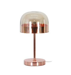 Metal/ Glass Dome Table Lamp