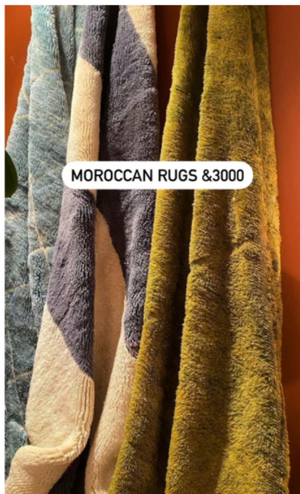Moroccan Rug- Light Blue