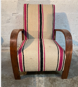 Large Moroccan Chair w/ Roll Arm