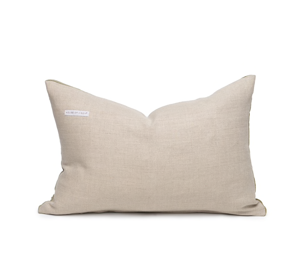 Tan Two Tone Small Lumbar Pillow